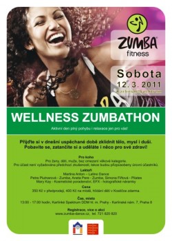 SOUT̎ o 3 x kosmetick balek v hodnot 1.500 K s akc 12.3 v DDM Karln - Wellness Zumbathon